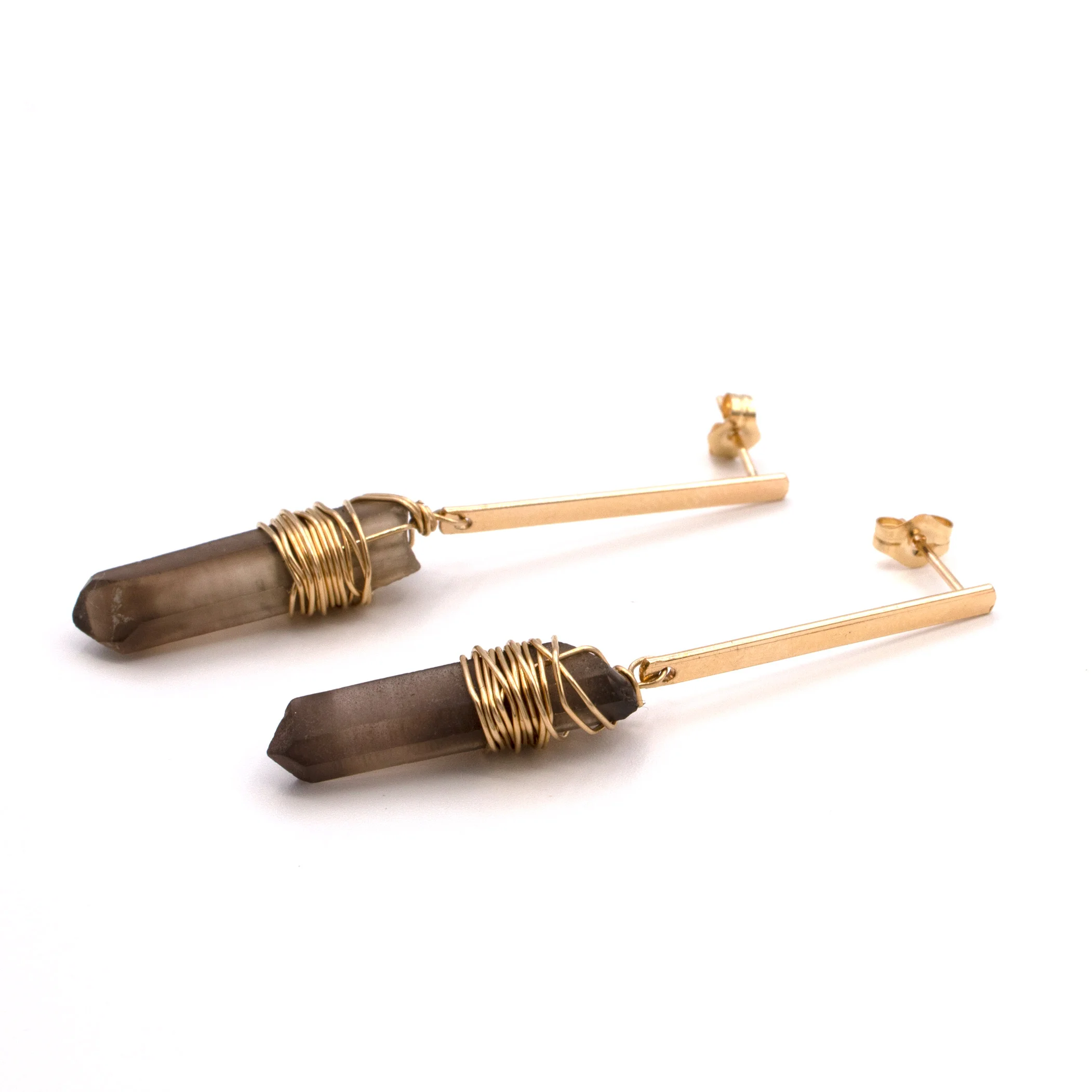 Smoky Quartz Bar Earrings0.jpg