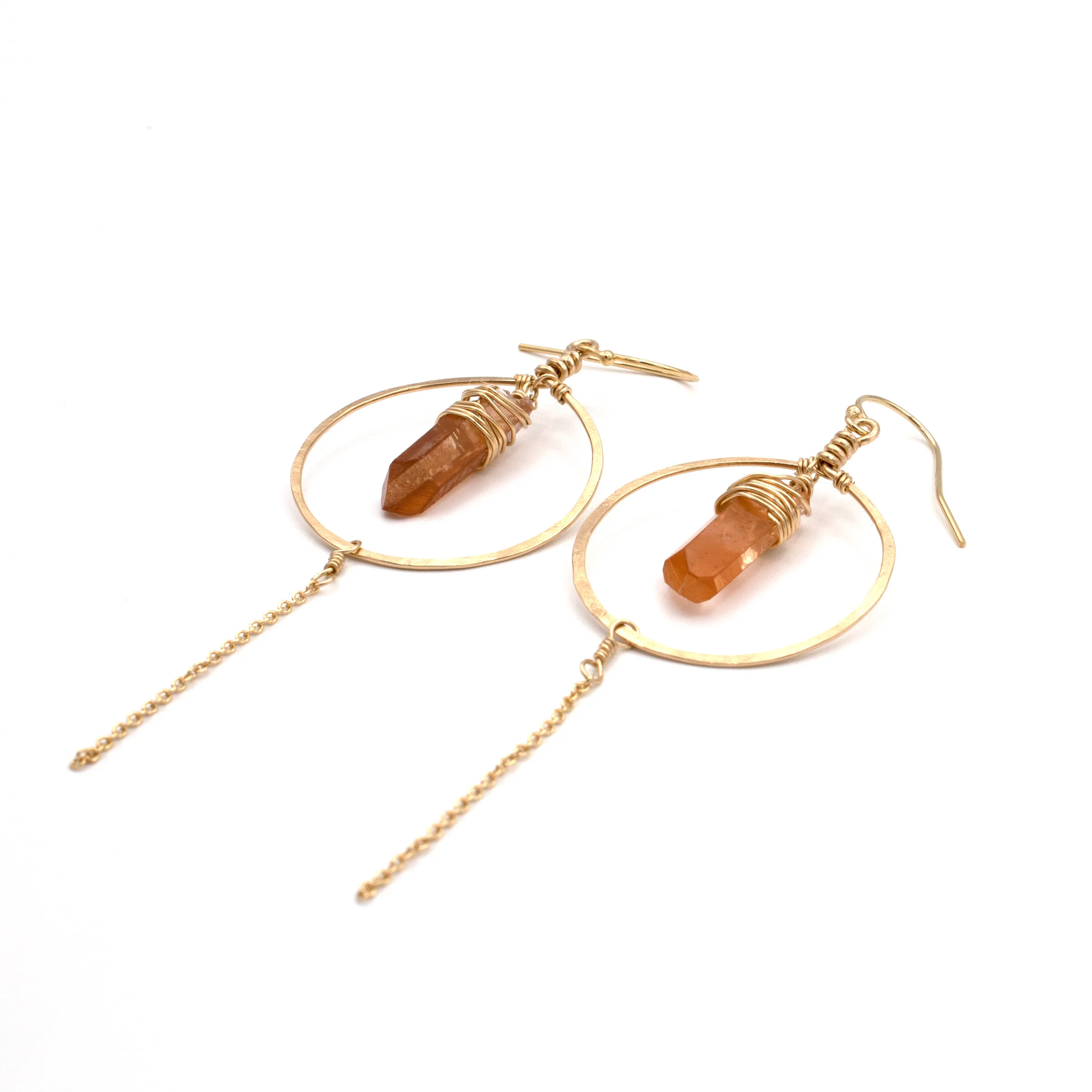 Tangerine Quartz Rain Earrings97.jpg