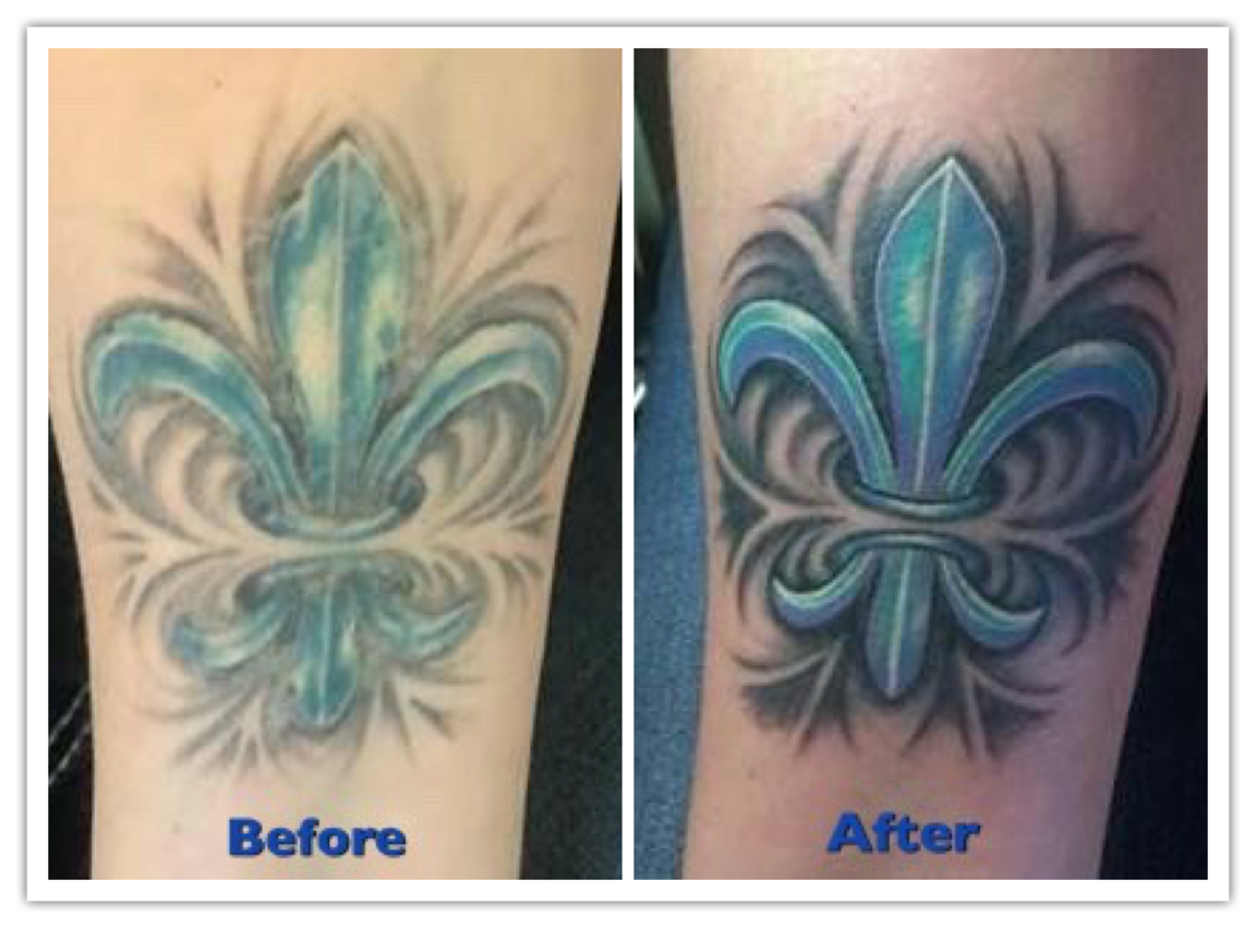 Before/After fluer de lis