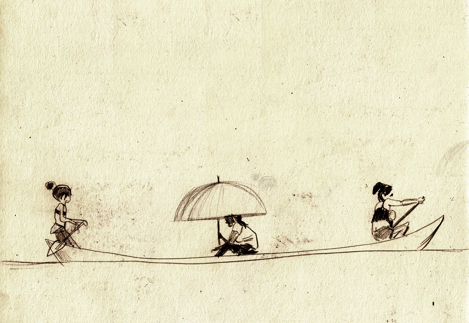 'Mother and daughter paddling' - 2015