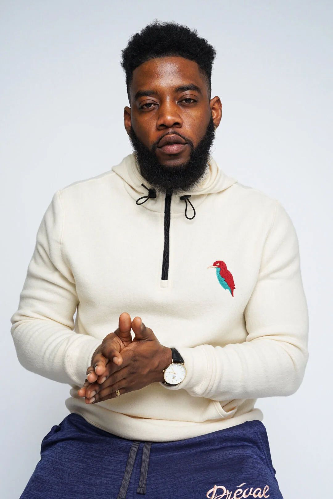 Cream Kingfisher Quarter-Zip Fleece 
