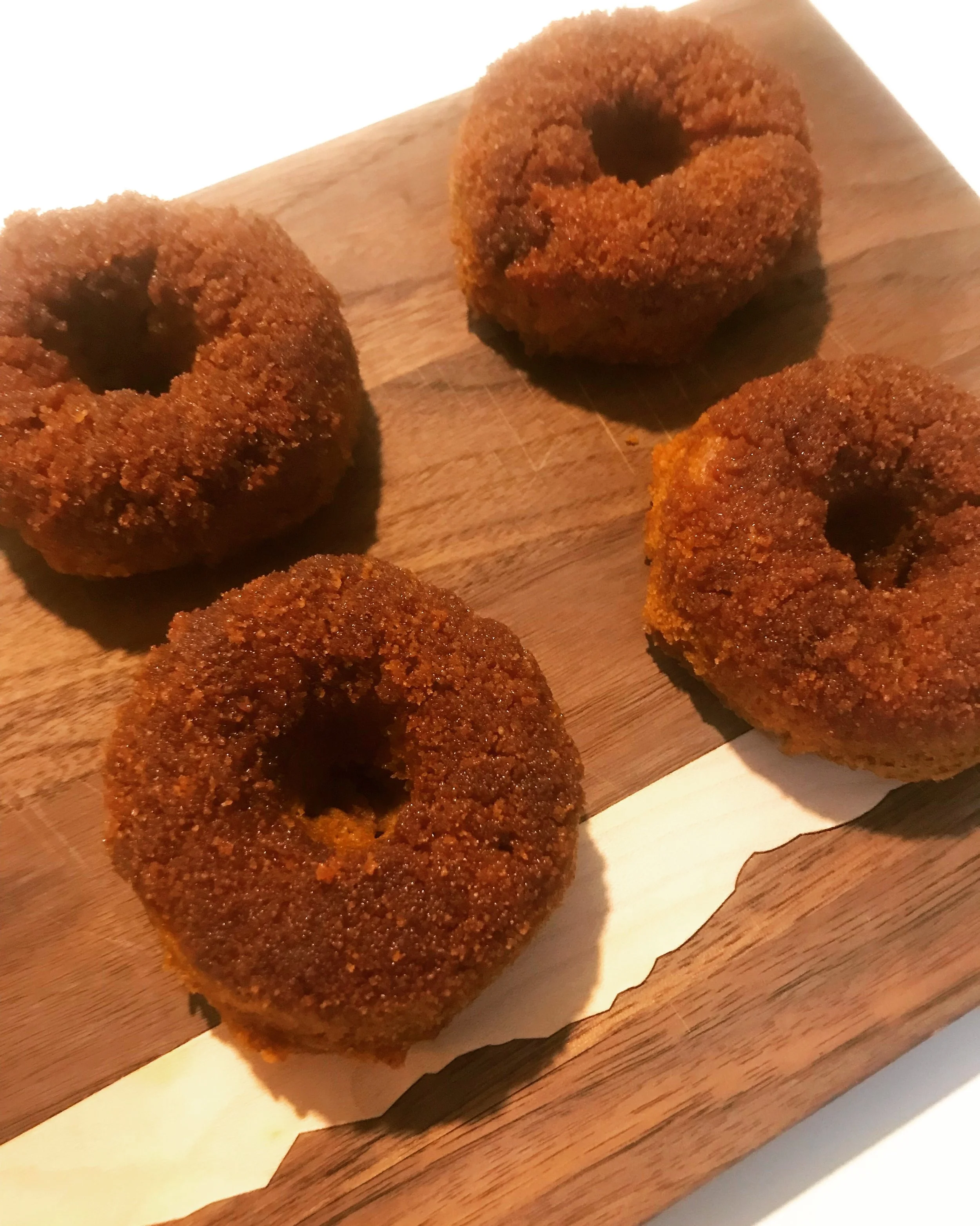 Rustic Pumpkin Spiced Donuts