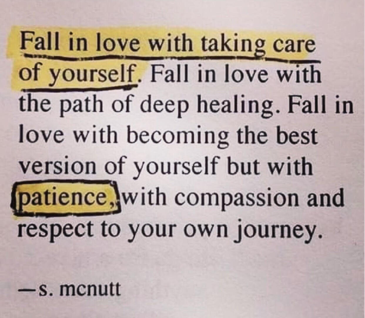 Self care, it's a must.