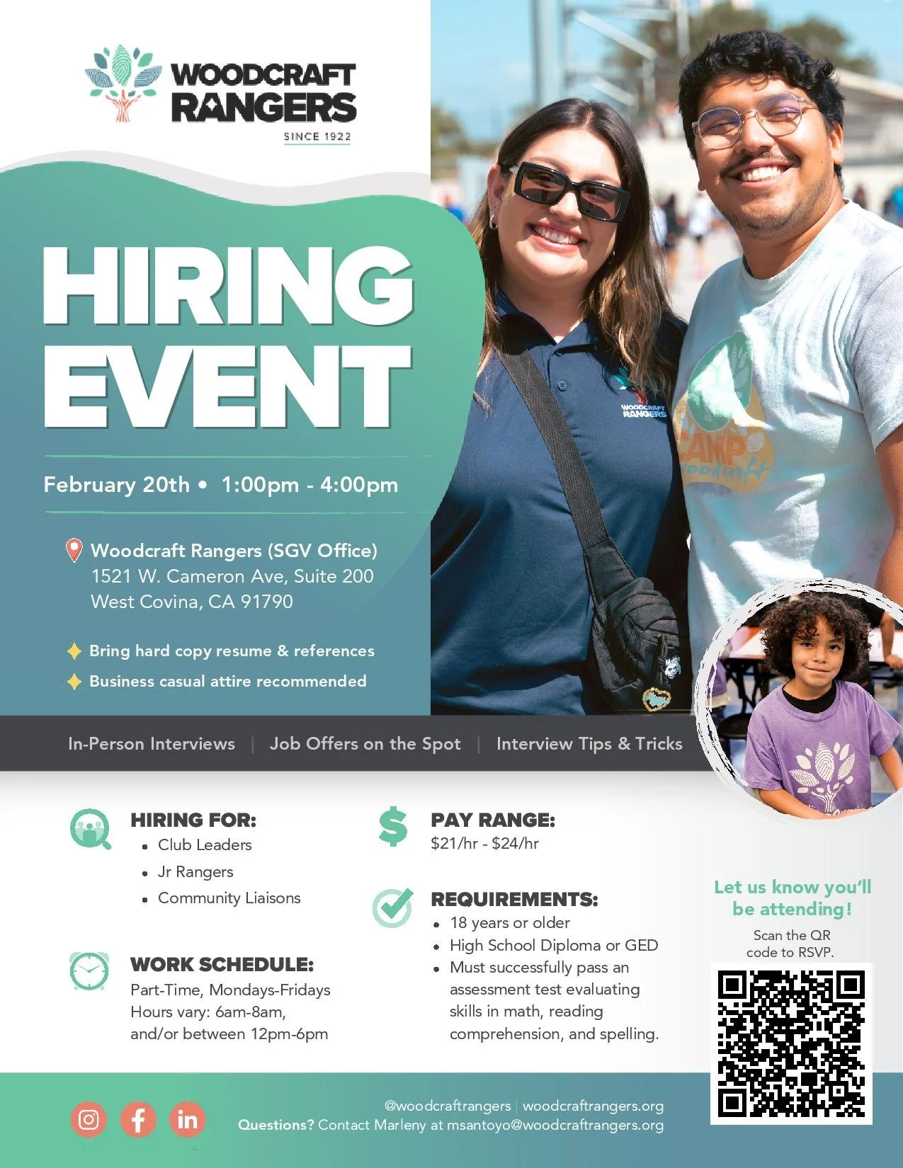 Hiring Event - Woodcraft Rangers