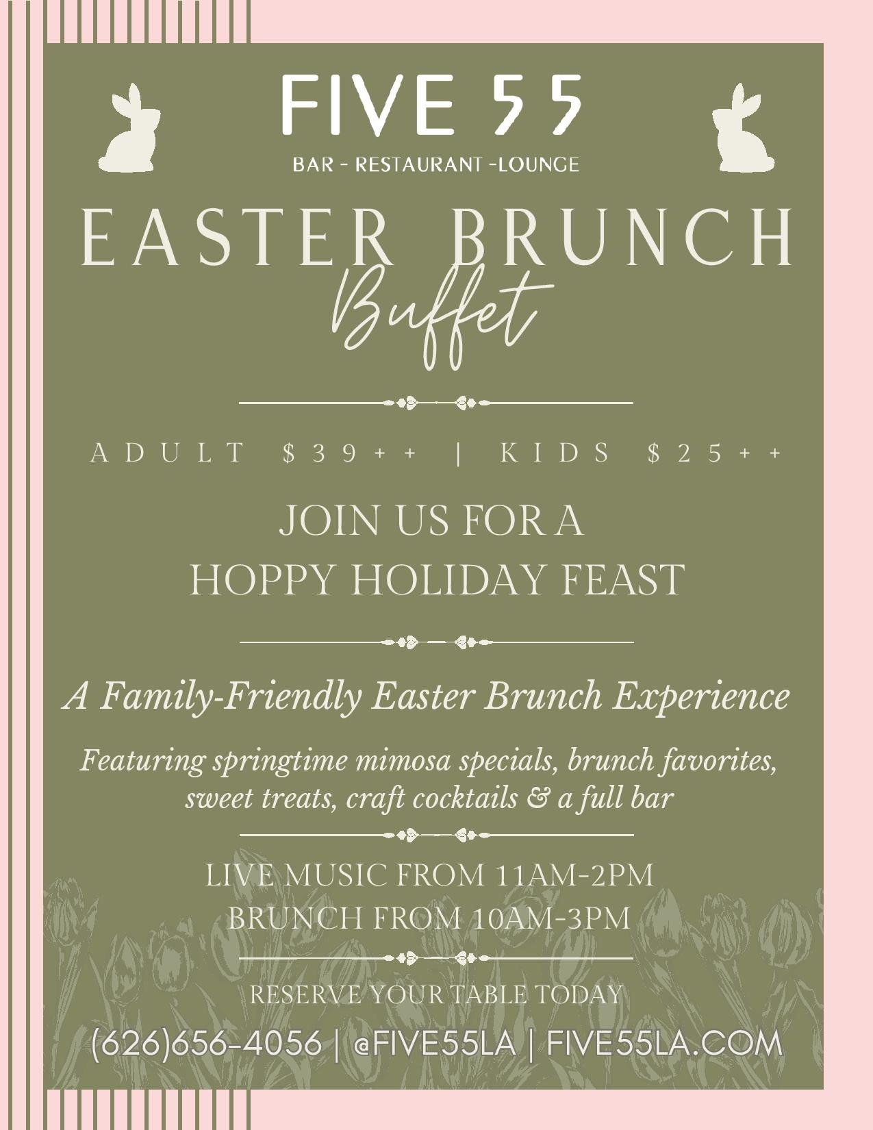 Five55 Easter Brunch