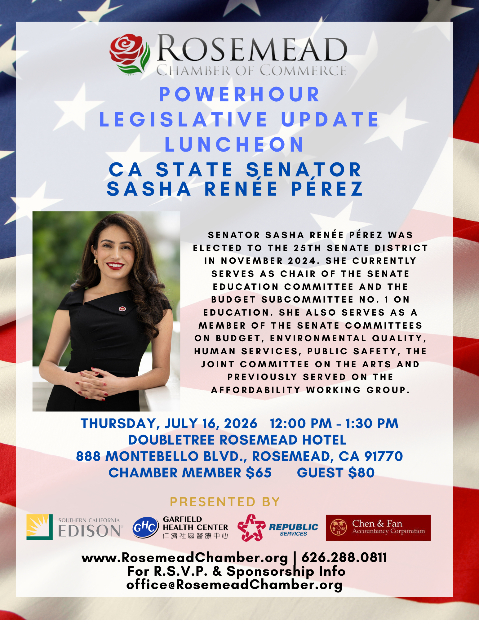 Legislative Update Luncheon with Senator Sasha Renée Pérez