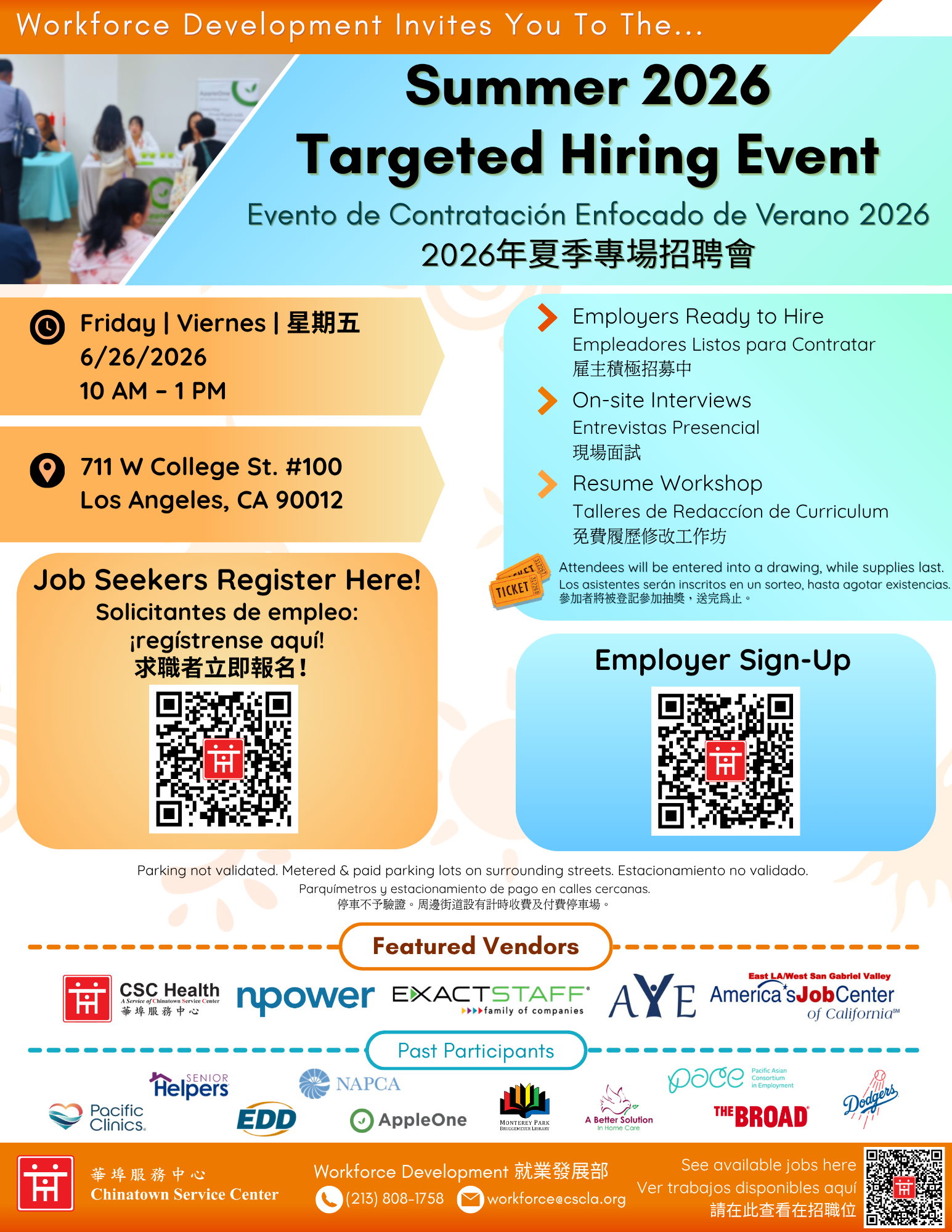 Summer 2026 Targeted Hiring Event 