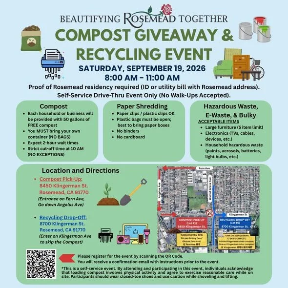 Rosemead Compost Giveaway &amp; Recycling Event