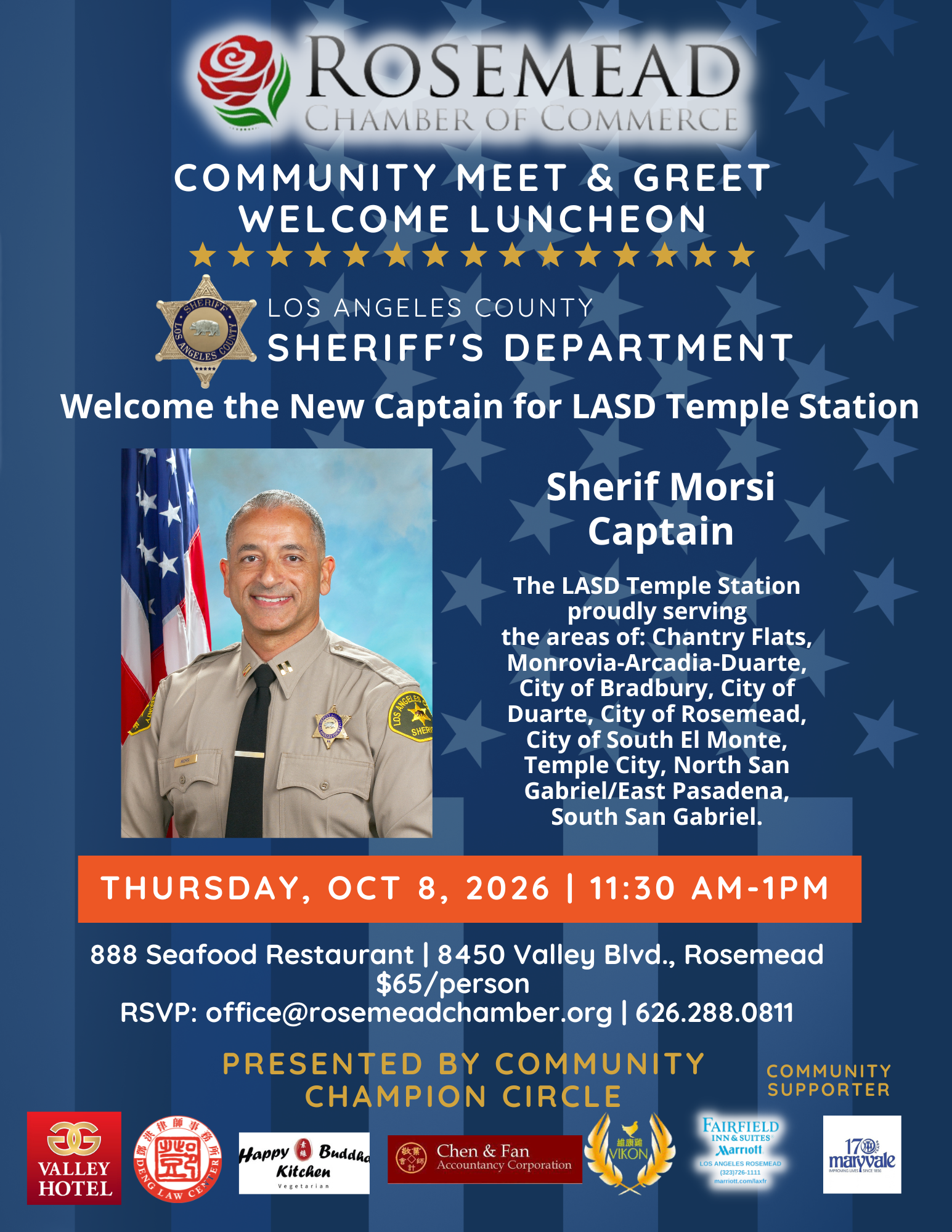 LASD Temple Station New Captain Welcome Luncheon 