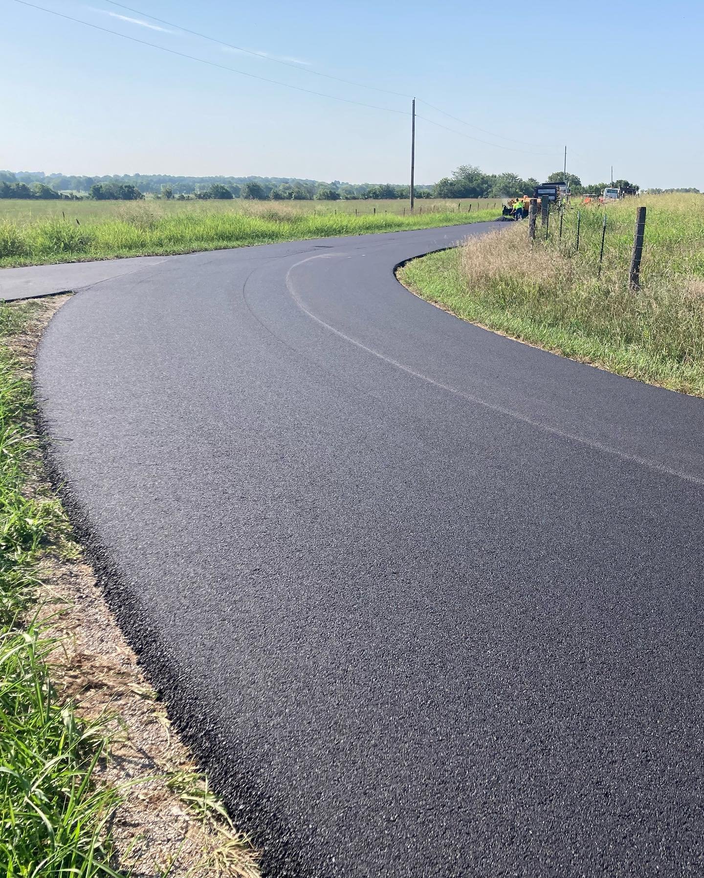 Overlay on county roads this past week