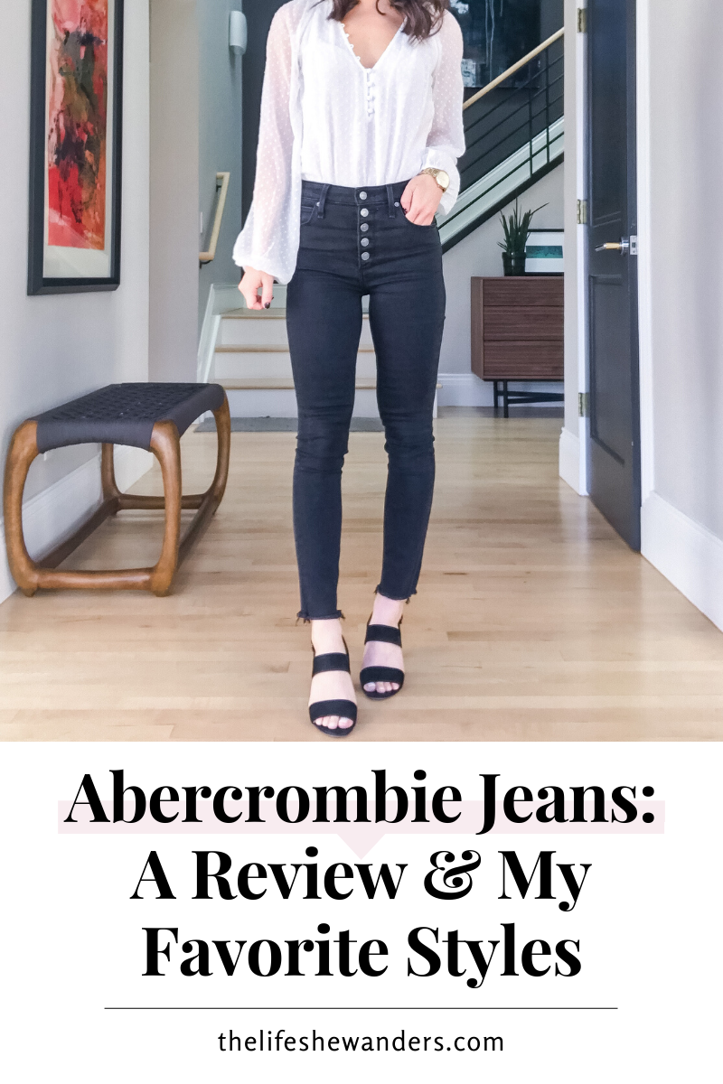 abercrombie white jeans