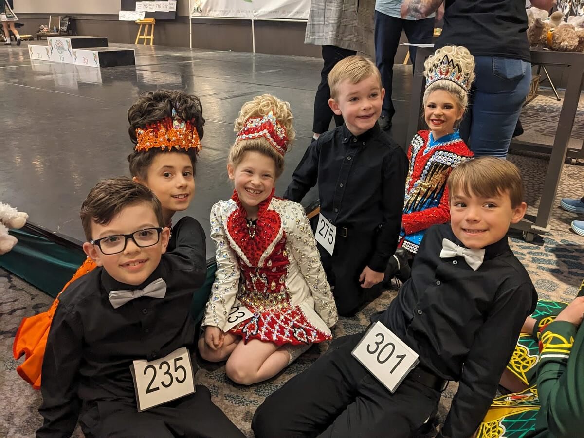 Our grades dancers having a blast at the Mattierin Spring Feis in the West! We&rsquo;re so proud of all our little ones getting up on the stage and shining bright! Special congrats to Jack for winning his Beginner/Advanced beginner trophy🏆🌟