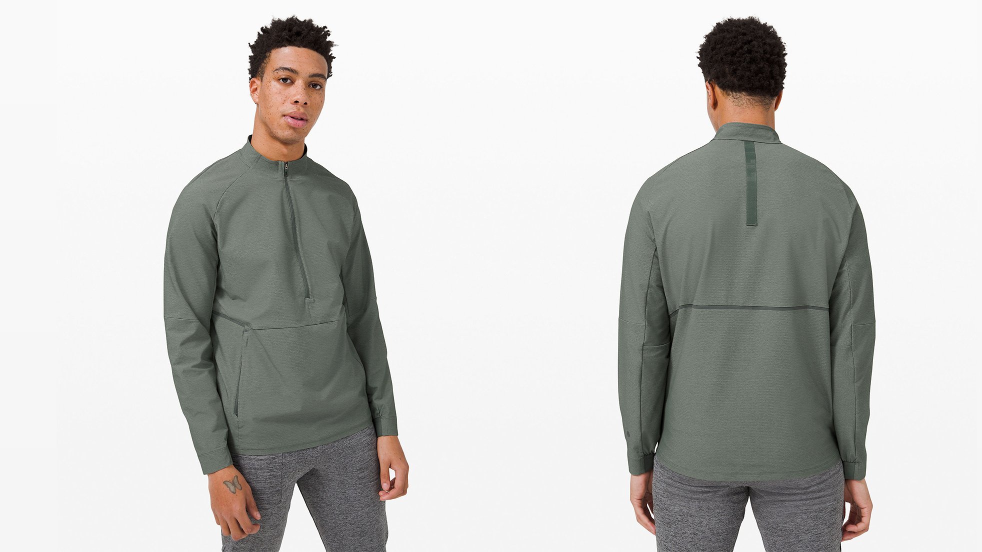 Pocketed Vented Half Zip
