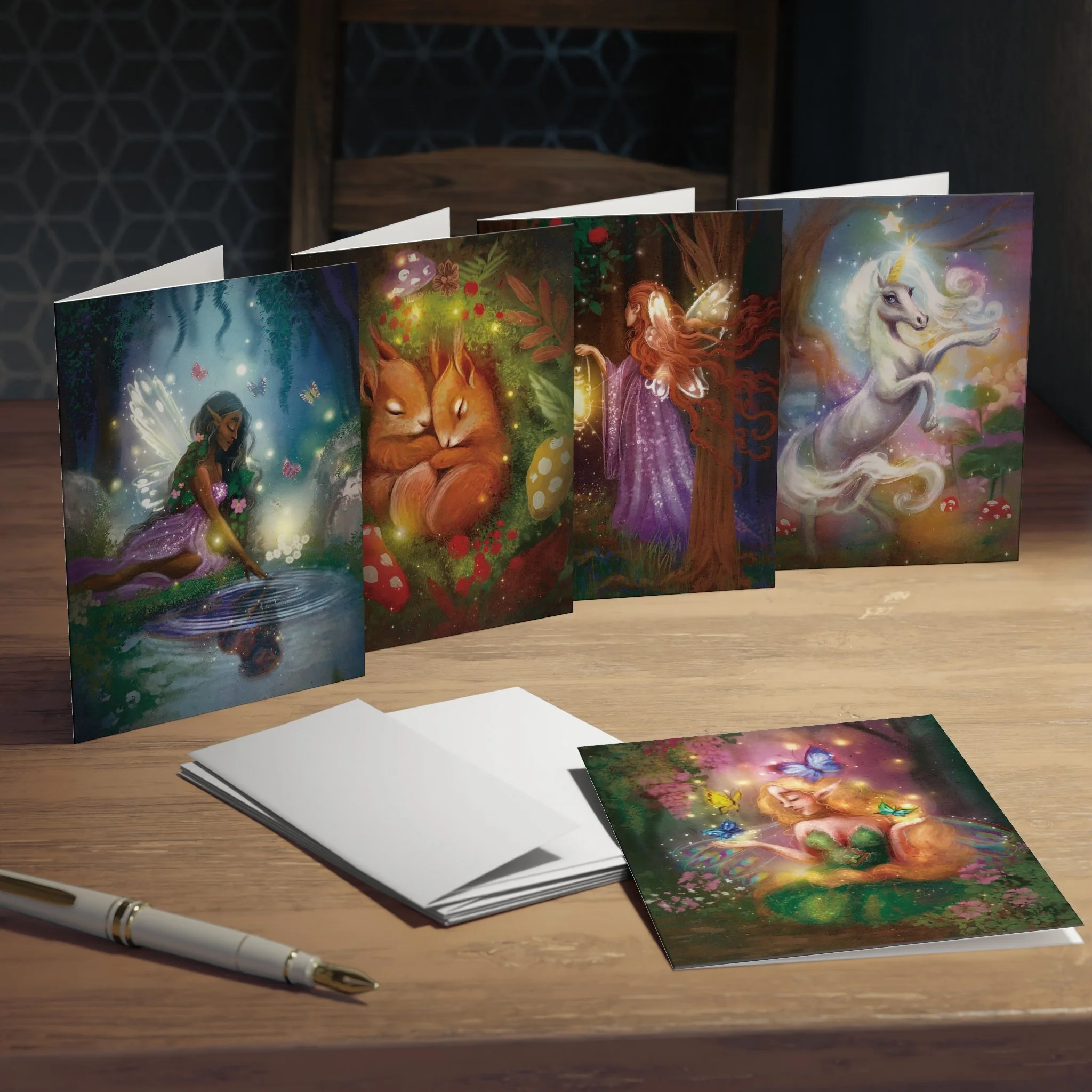 Magical Fairy Forest Greeting Cards (Set 2)