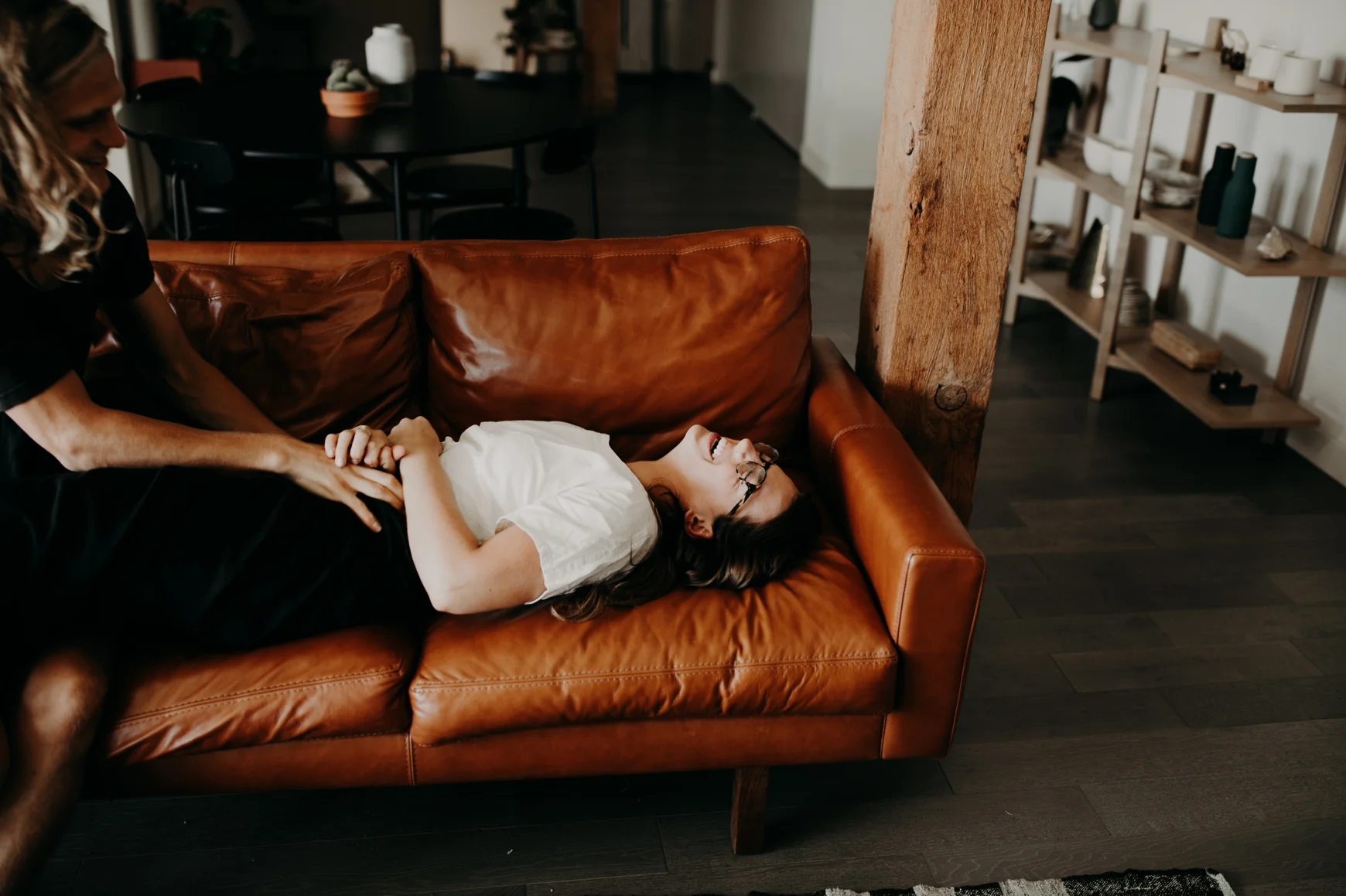 Moody In Home Downtown Los Angeles Anniversary Session Vanessa & Jake Emily Magers Photography-65.jpg