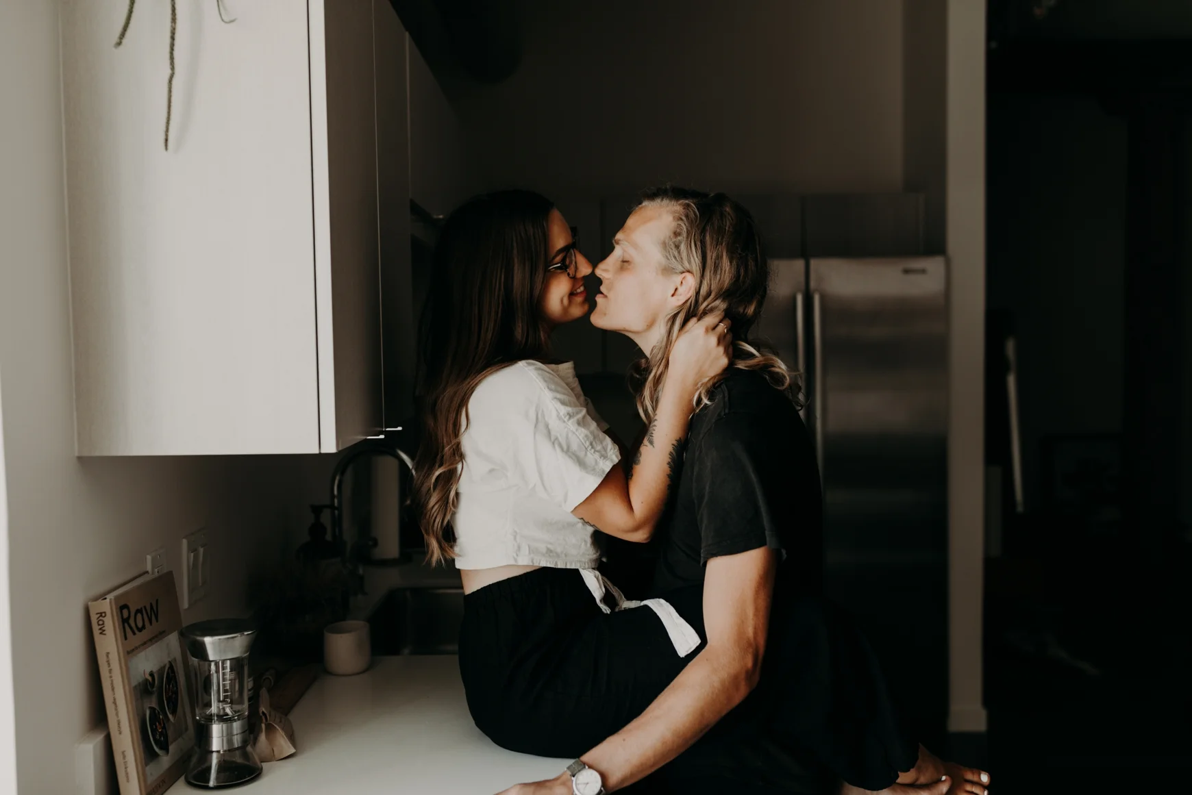 Moody In Home Downtown Los Angeles Anniversary Session Vanessa & Jake Emily Magers Photography-89.jpg