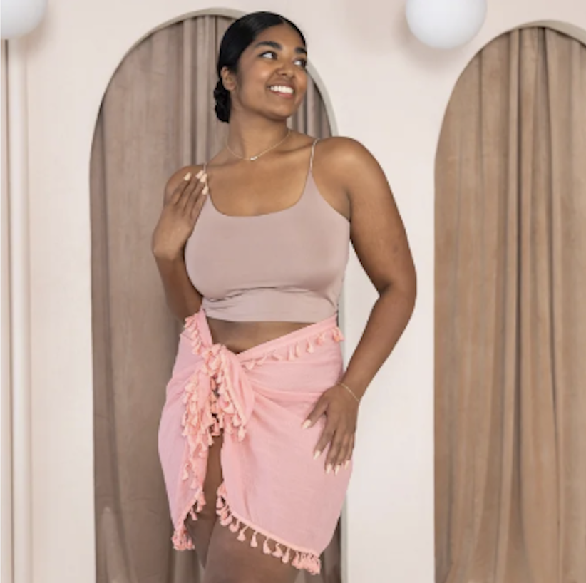Birdy Grey Bridal + Honeymoon Covers on Model