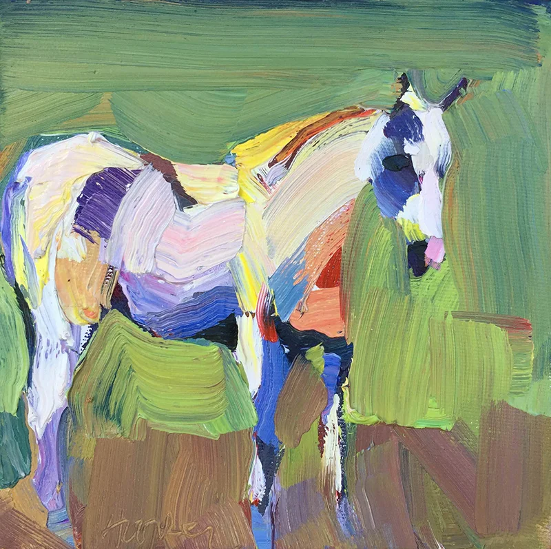 Dana Hooper, “Caz,” oil, 6×6 in.