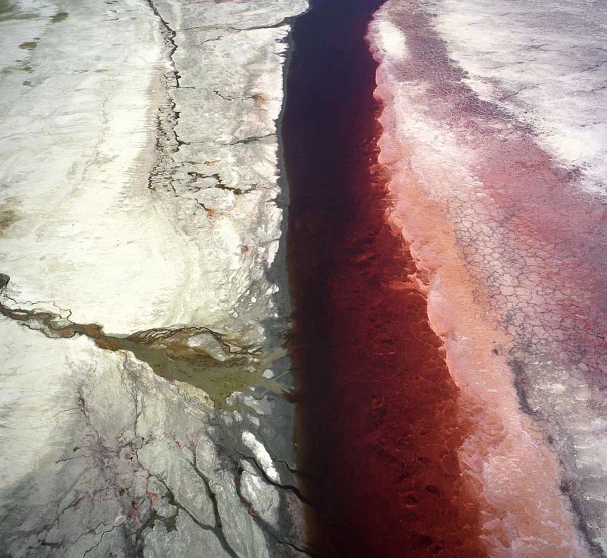 Bill Dewey, Confluence, Owens Lake , photograph, 16x16 in.