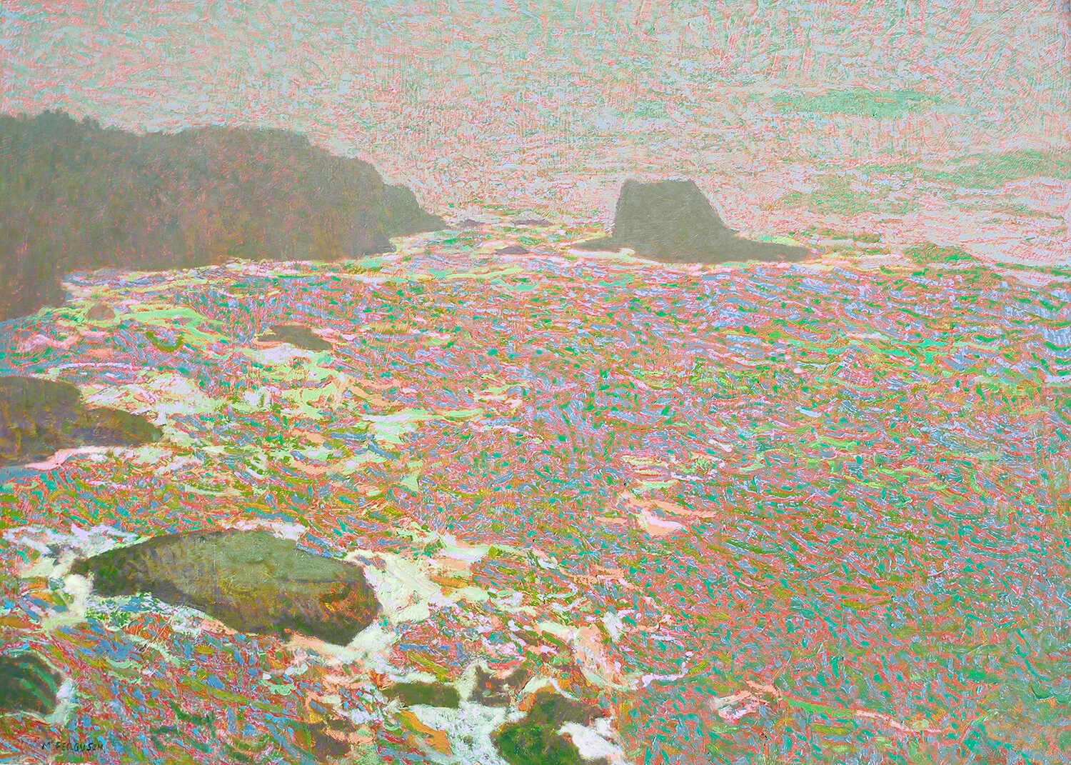Michael Ferguson, Cape Flattery , acrylic, 31x43 in.