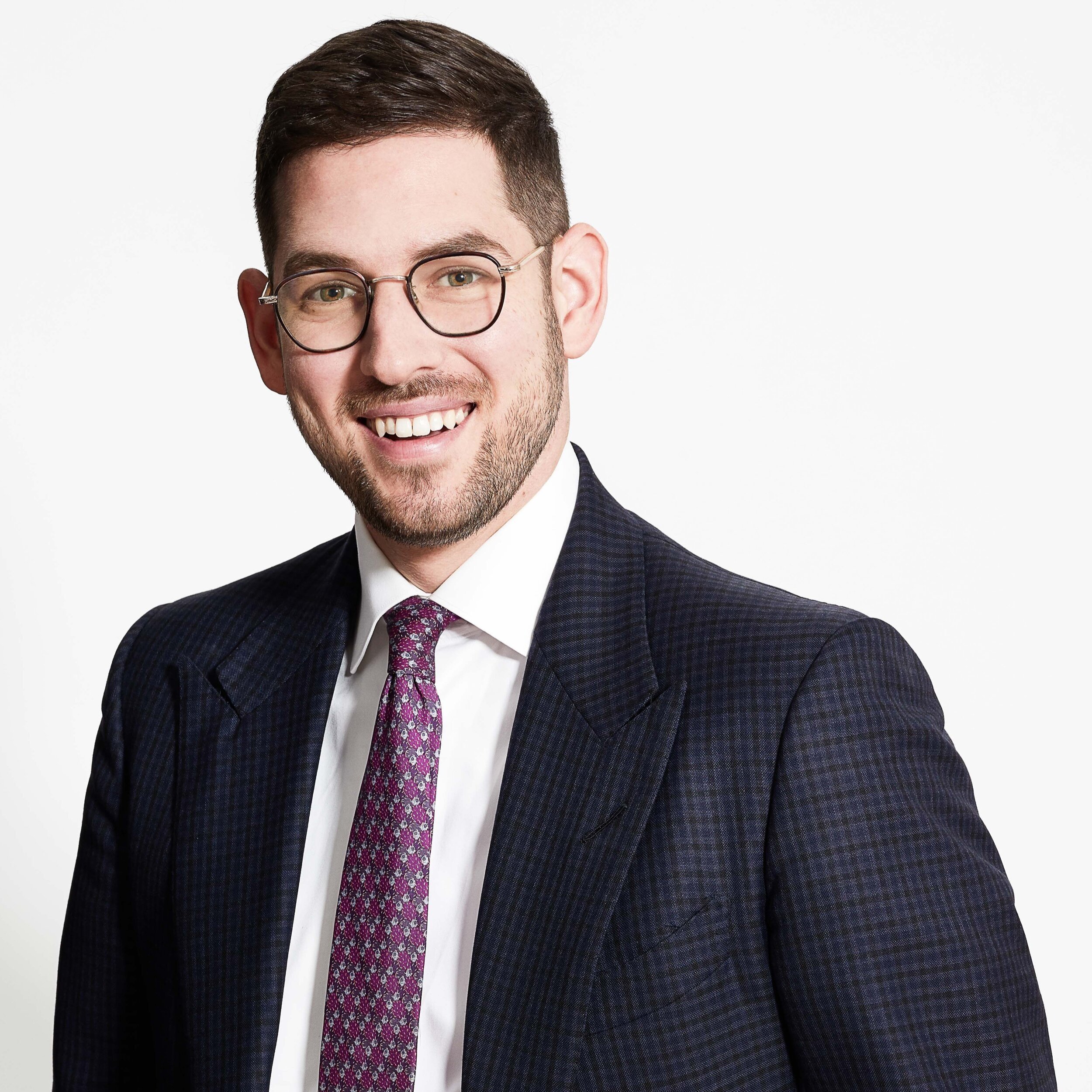 Male professional in a suit for the Standard business portrait session at Binks Headshots.