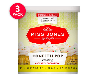 Miss Jones Dye Free Funfetti Frosting
