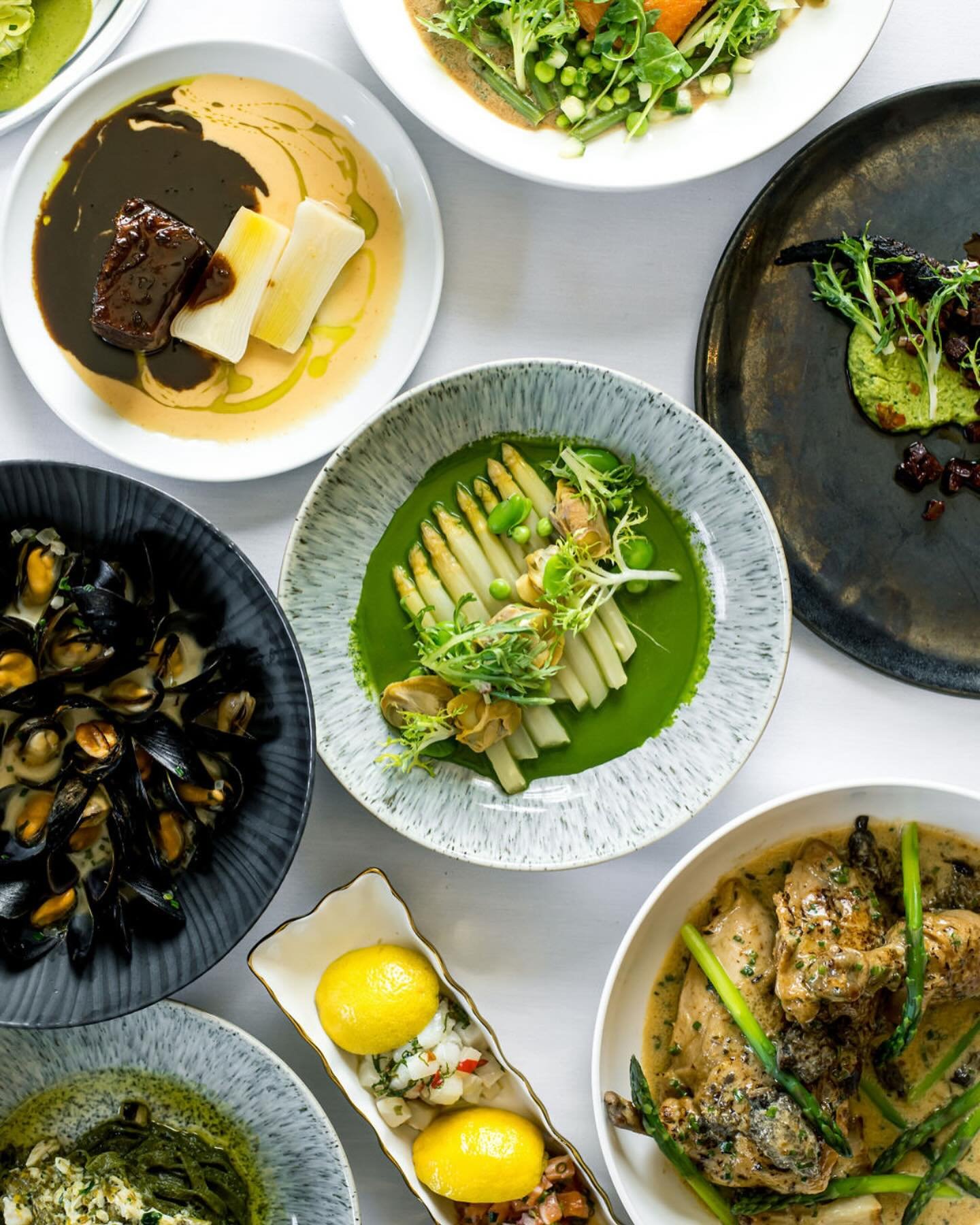 Menu 85 brings spring in full view. Green is the center of every dish from ramps to nettles, green chickpeas fresh favas and of course morels and asparagus! Dive in to the experience!