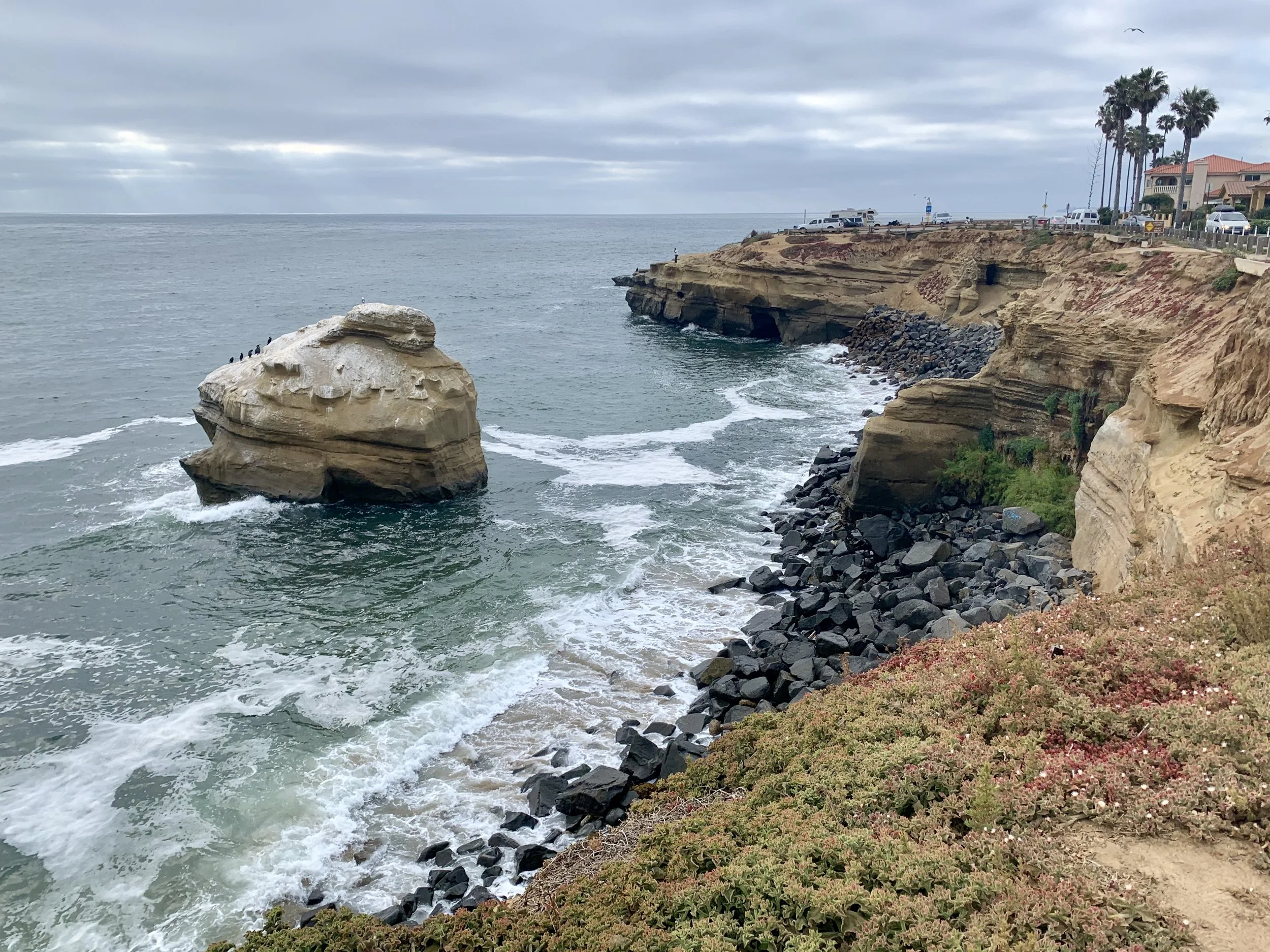 Sunset cliffs from Hale family trip to San Diego