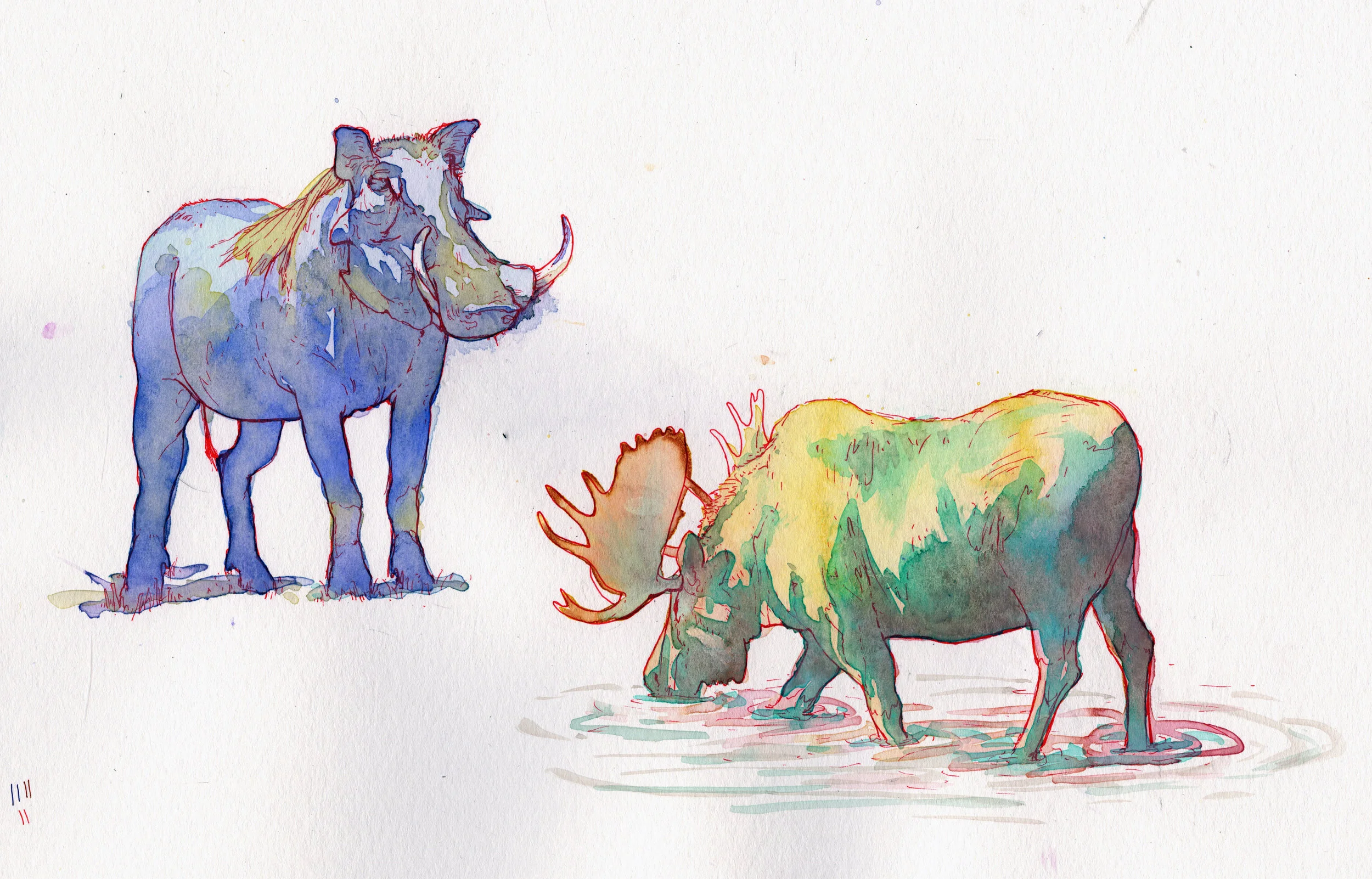 Watercolor Animals