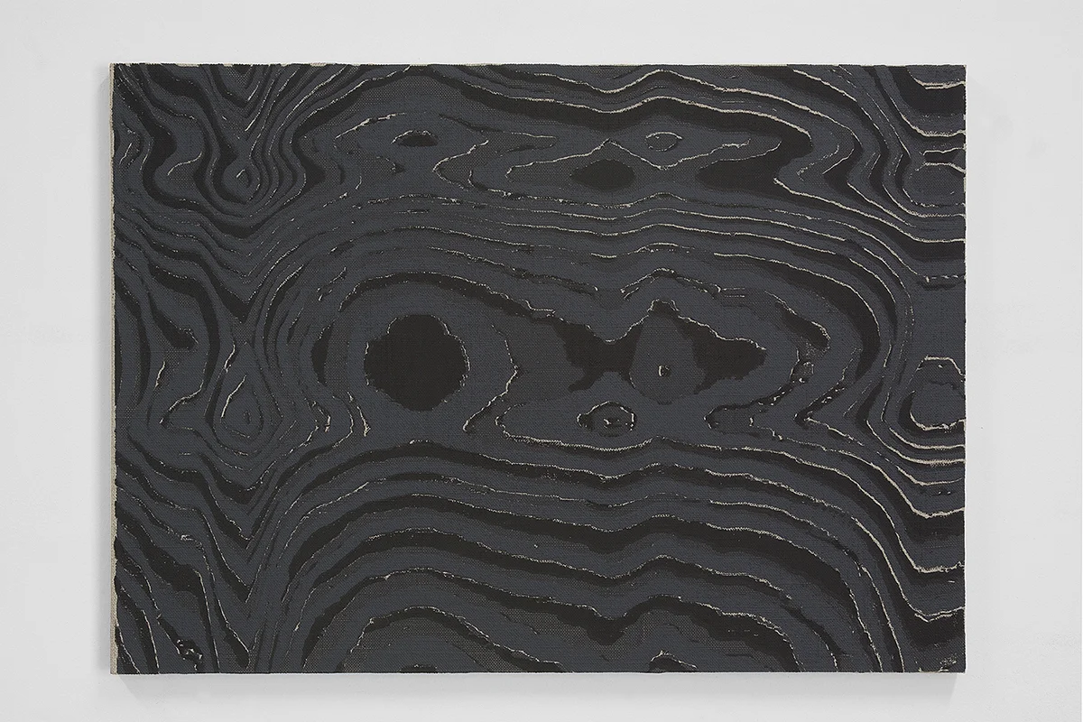 Hotzestrasse 23, silkscreen ink on canvas mounted to panel, 16.5 x 23 inches, 2013