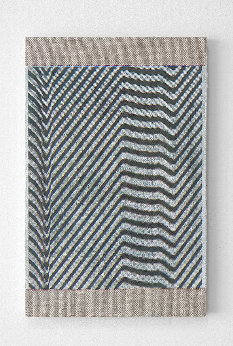 Hotzestrasse 23, silkscreen ink on canvas mounted to panel, 17 x 11 inches, 2013
