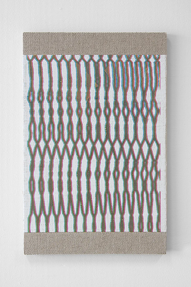 Hotzestrasse 23, silkscreen ink on canvas mounted to panel, 17 x 11 inches, 2013