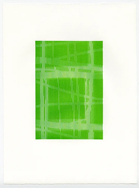 Untitled (AR 265-282 May 81), letterpress on Somerset textured paper, (color suite including four impressions in black), plate 8.25 x 5.75, paper 15 x 11 inches, 2015