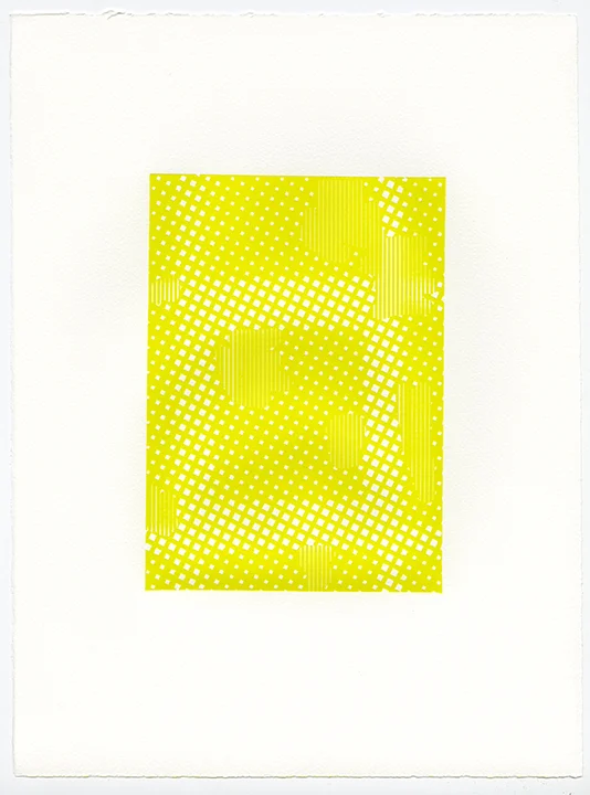 Untitled (AR 265-282 May 81), letterpress on Somerset textured paper, (color suite including four impressions in black), plate 8.25 x 5.75, paper 15 x 11 inches, 2015