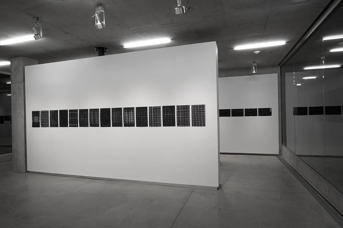 Untitled (F10/22/47), silkscreen over photocopy and laser-print, 17 x 11 inches each, 2012