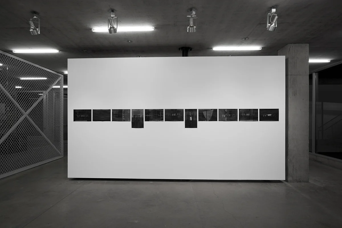 Untitled (F10/22/47), silkscreen over photocopy and laser-print, 11 x 17 inches each, 2012