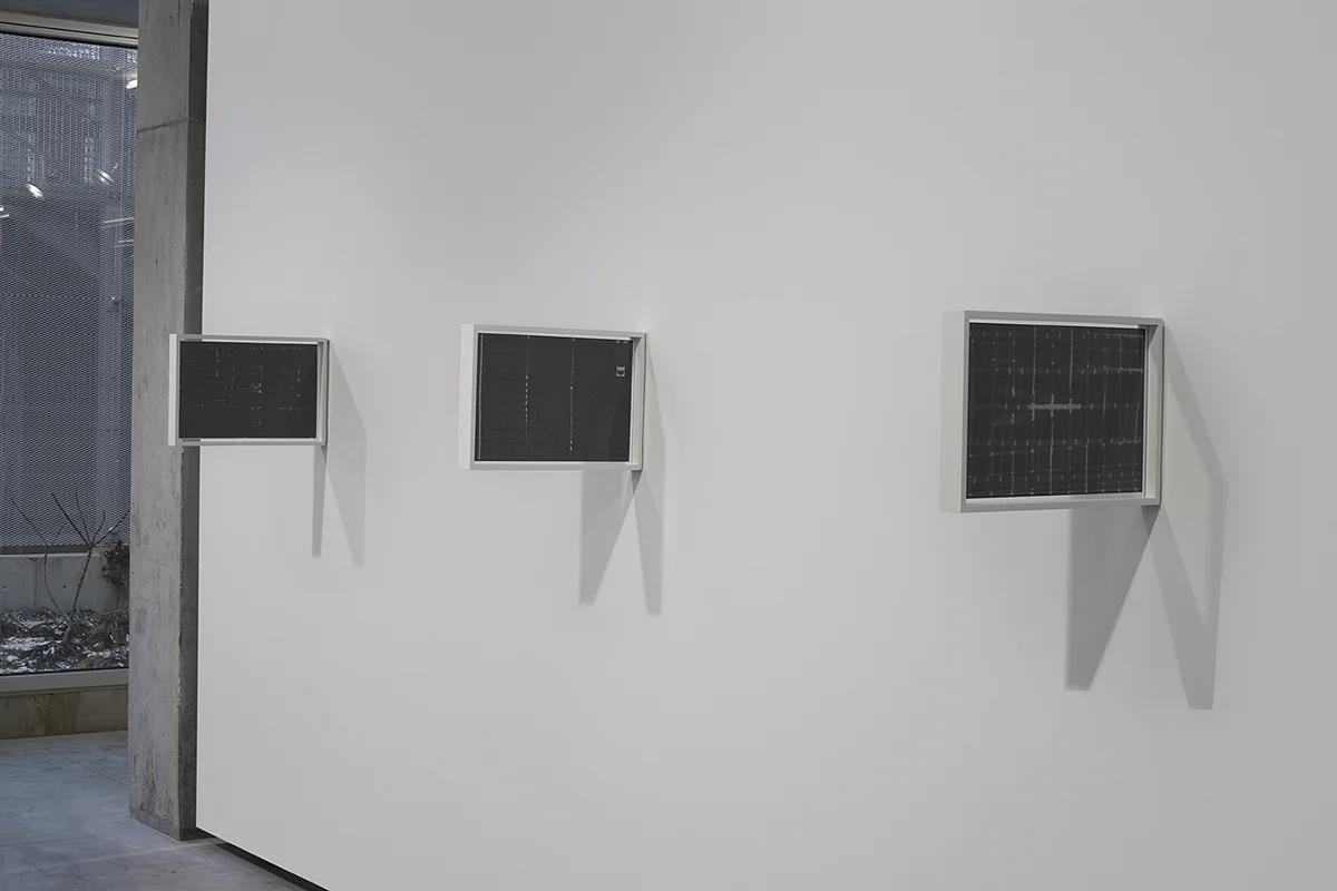 Untitled (F10/22/47), silkscreen over photocopy and laser-print, 11 x 17 inches each, 2012