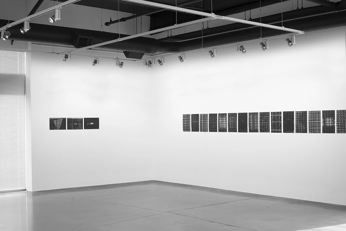 Untitled (F10/22/47), silkscreen over photocopy and laser-print, 11 x 17 inches each, 2012