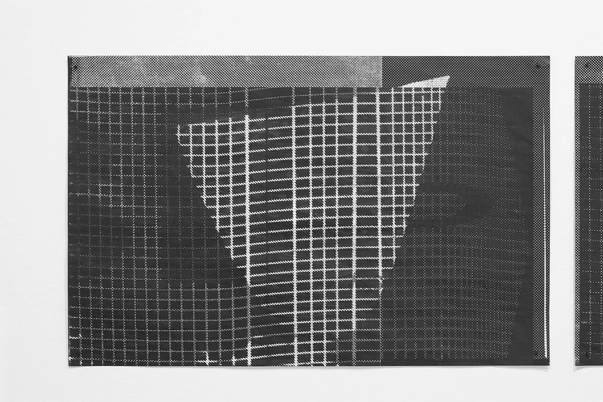 Untitled (F10/22/47), silkscreen over photocopy and laser-print, 11 x 17 inches each, 2012