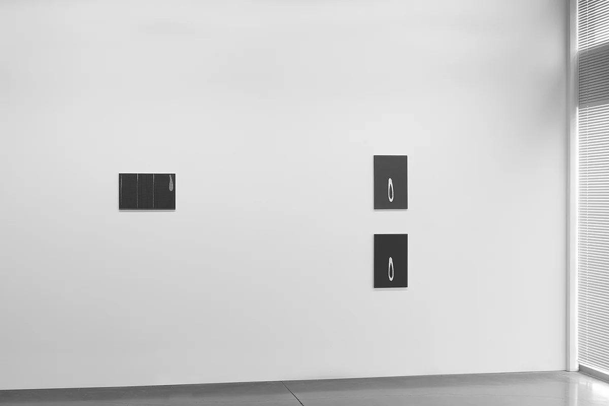 Untitled (F10/22/47), silkscreen ink and gesso on panel, 17 x 11 inches, 2012