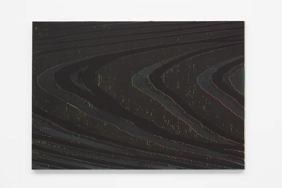 Hotzestrasse 23 silkscreen ink and acrylic on linen mounted to panel 16.5 x 23 inches 2015