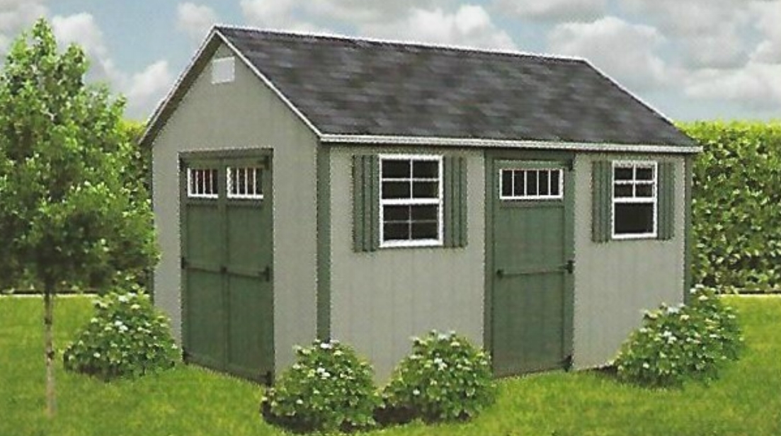 8 FT WALL A-FRAME SHEDS