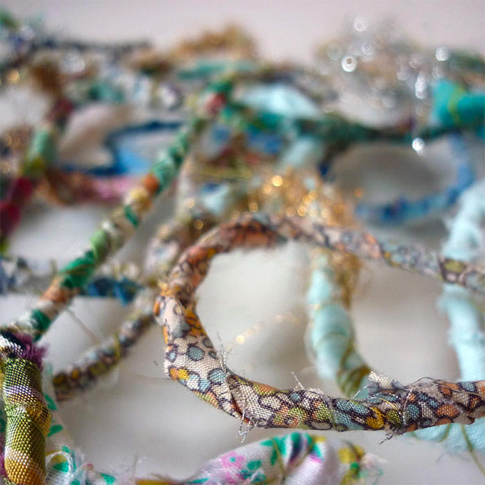 Artiste textile française CAM DUP - Camille Dupuis - fil enrobé