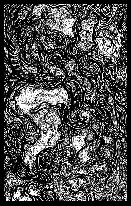 Acousma Line Drawing / Silk Screen Print