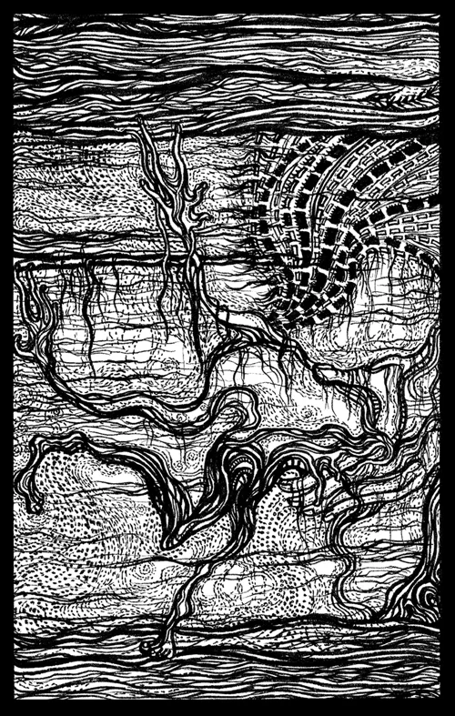 Melancholia Line Drawing / Silk Screen Print
