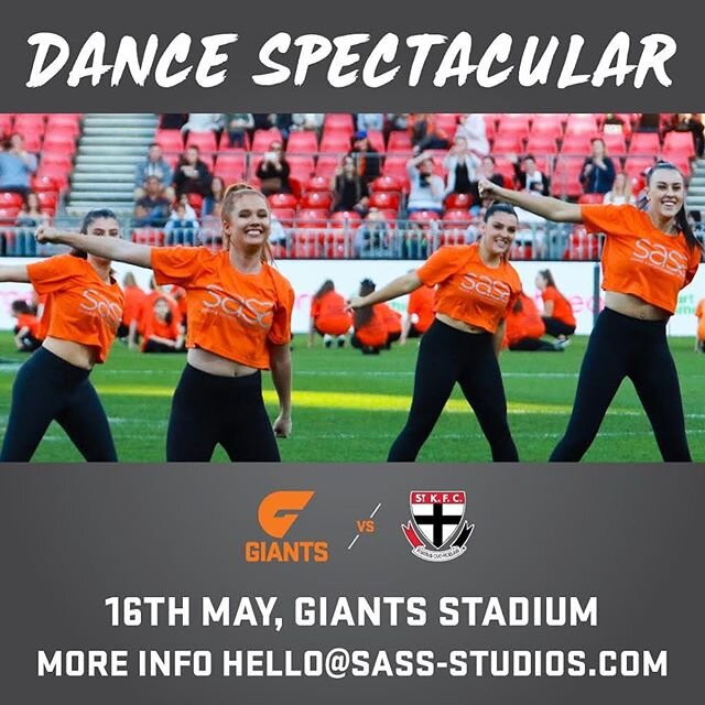 It&rsquo;s your turn Sydney! 2020 @gwsgiants Sydney dance spectacular! A fun inclusive event for ages 7+. All information including routine are ready to go! Simply send us a quick email with your interest and we will send you our registration form 🥳
