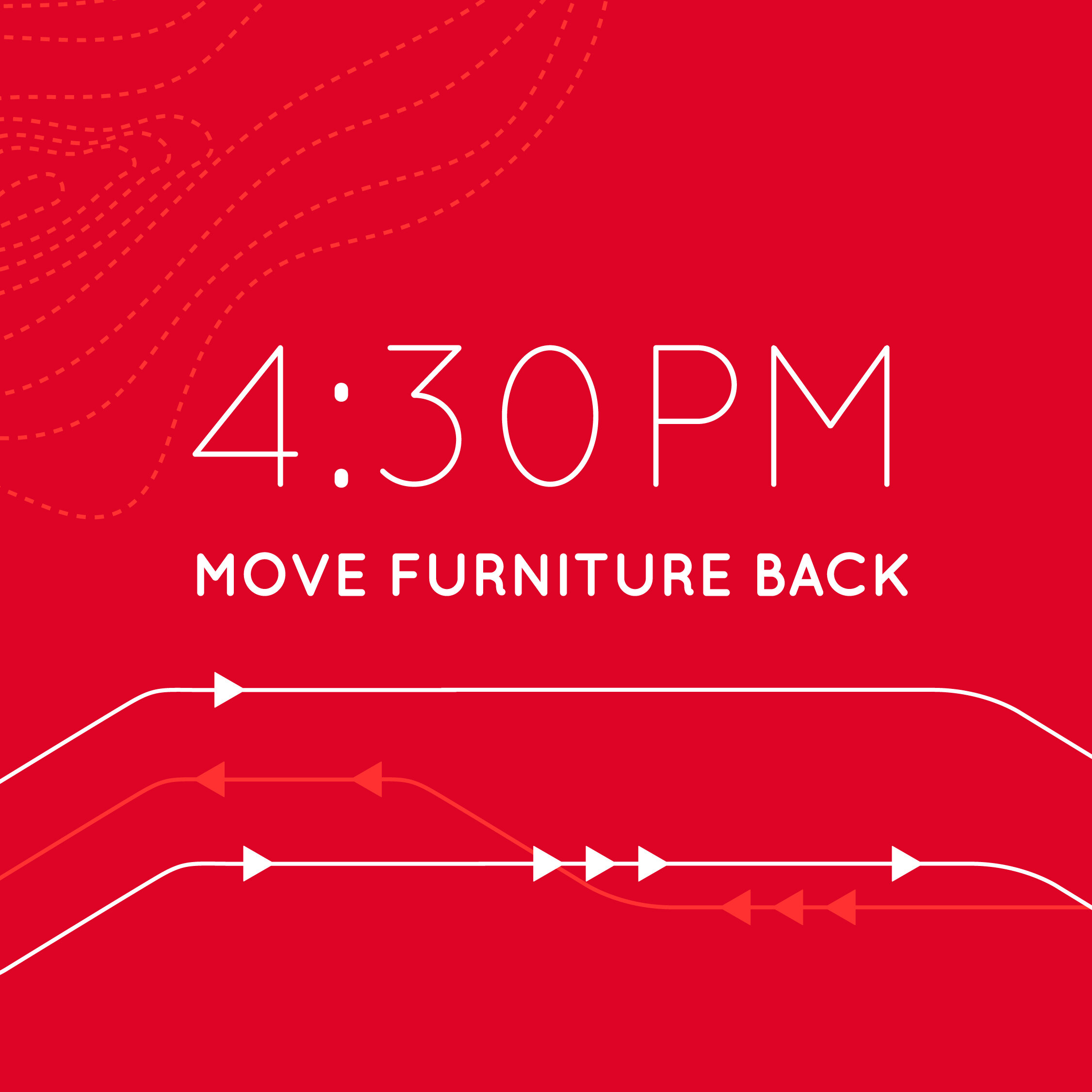 Finally, we return all of your furniture, pictures and all items to their original place.