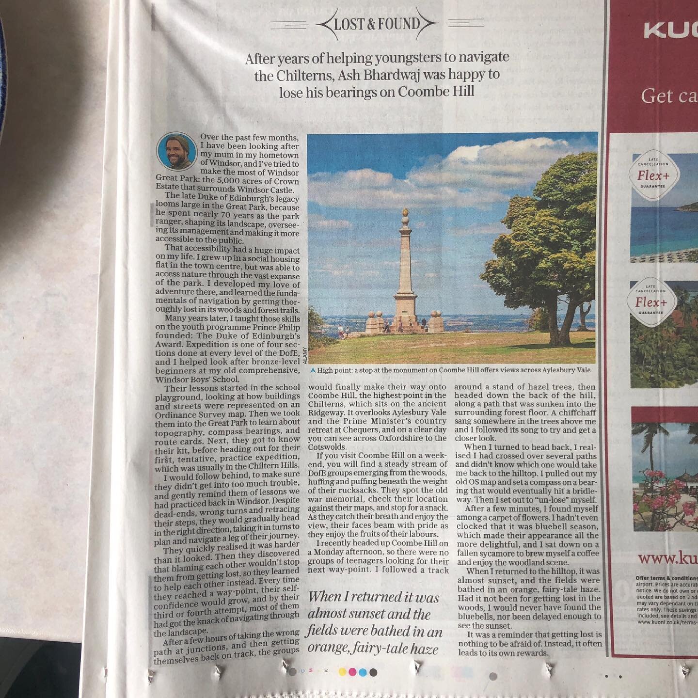 New article in @telegraphtravel today, featuring a visit to Coombe Hill, @dofeuk and @twbs 
🗺 🧭 🚶🏽&zwj;♂️