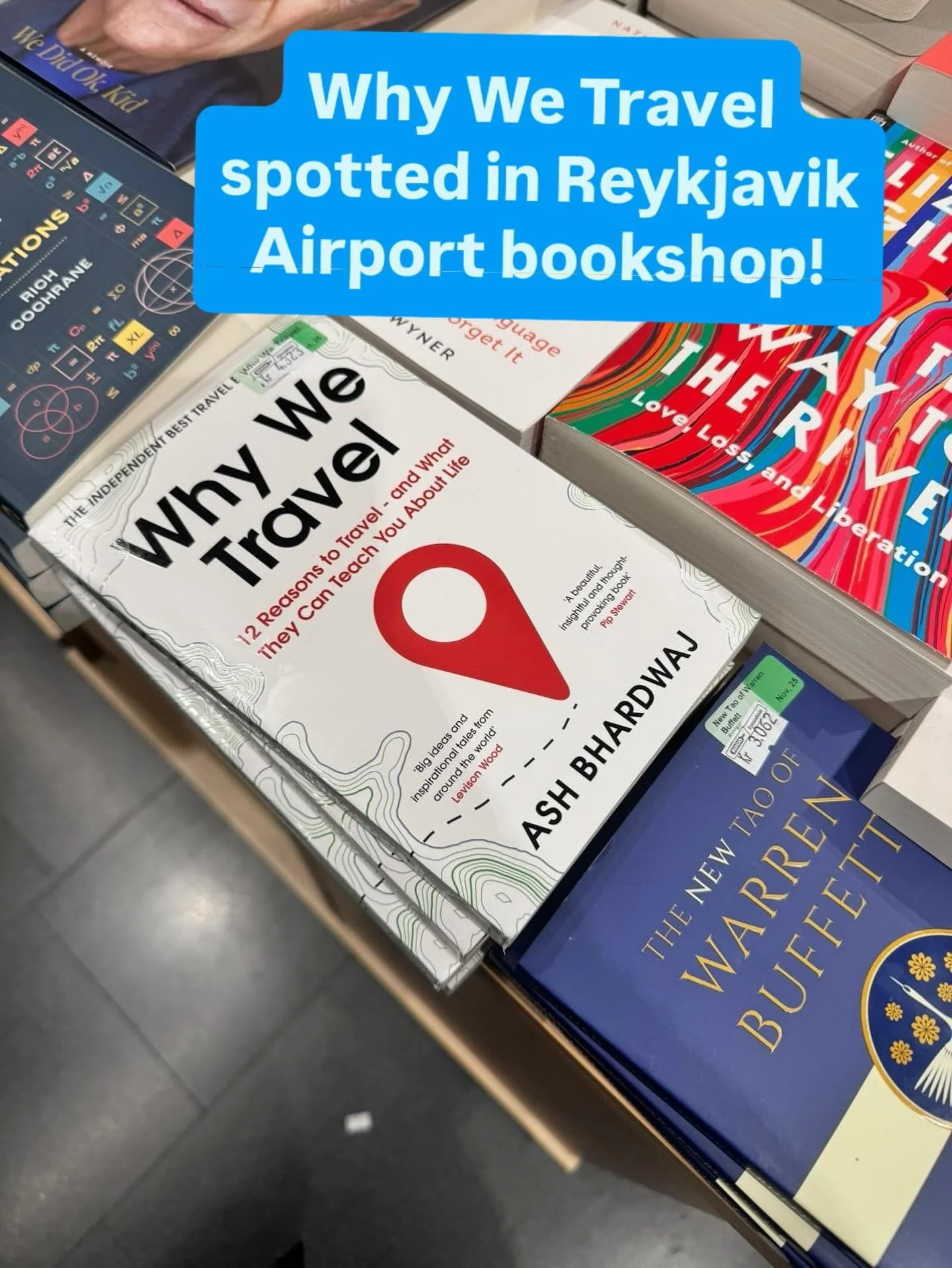&ldquo;Why We Travel&rdquo; has been spotted in its perfect environment - an airport bookshop! This was in Reykjavik Airport, Iceland!
🇮🇸 
Thanks for the photo @fayeharland 

#Travel #TravelBooks #Iceland #Bookshop #Airport