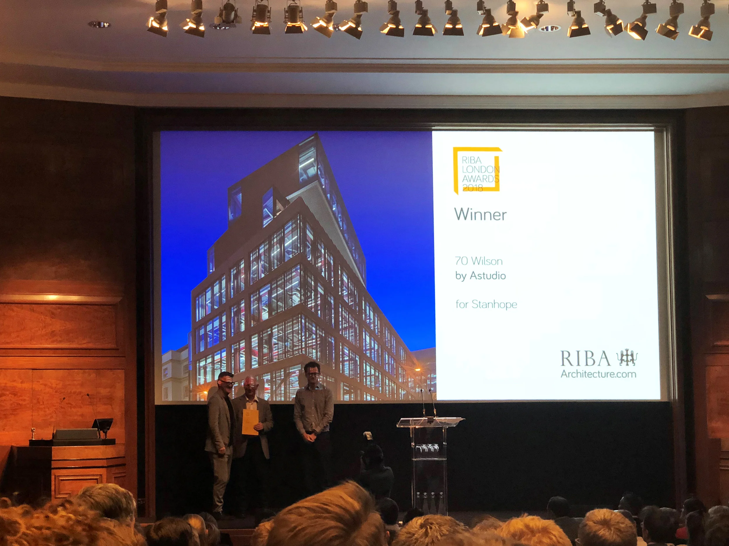 70 Wilson has won a RIBA London Award!